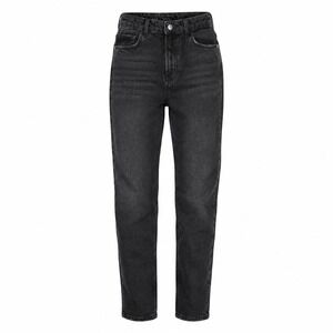 Zara Jeans 30 Denim High Rise Mom Grunge Streetwear Tapered Black